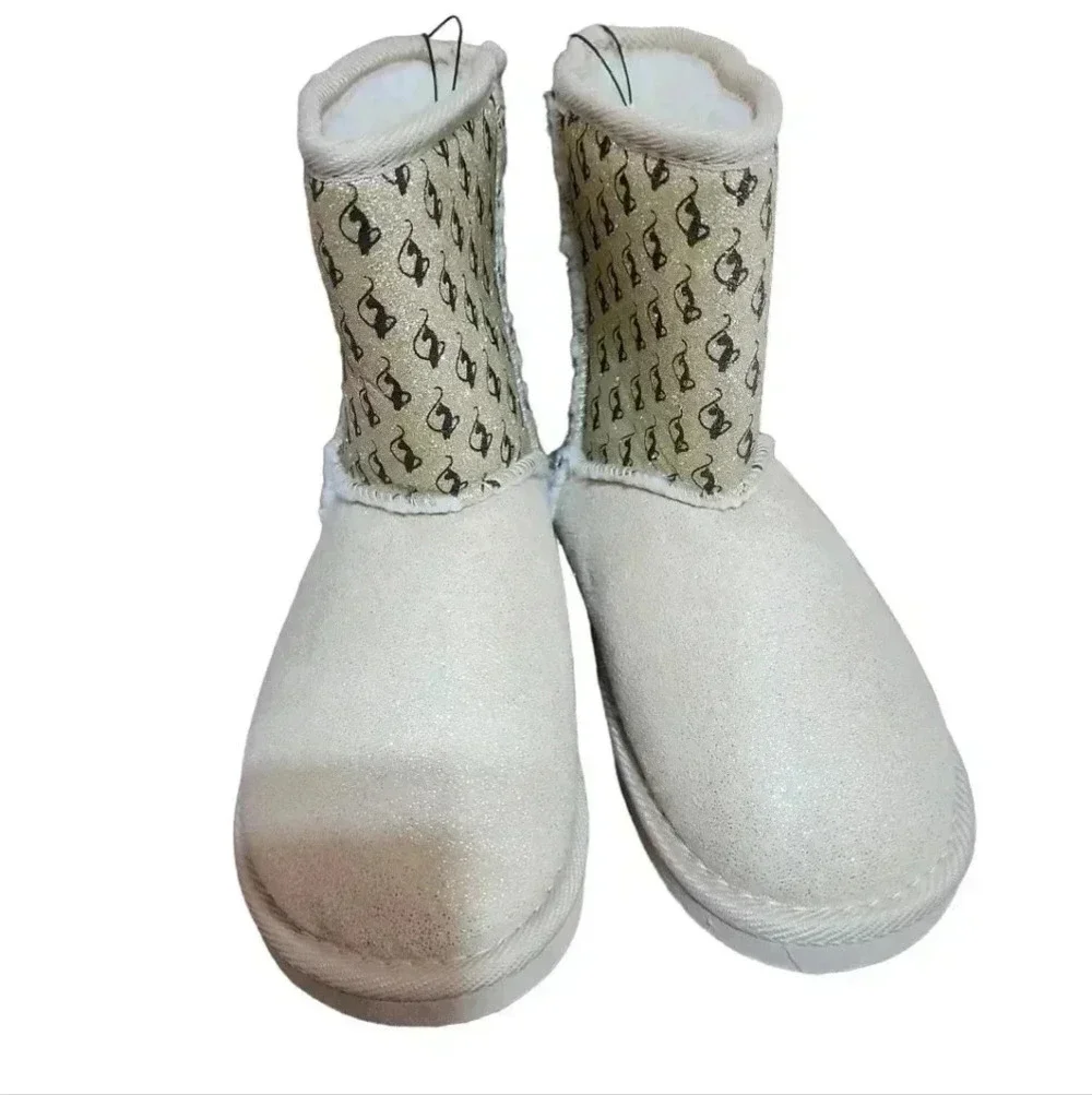 Baby Phat Girls glitter boots size 3
